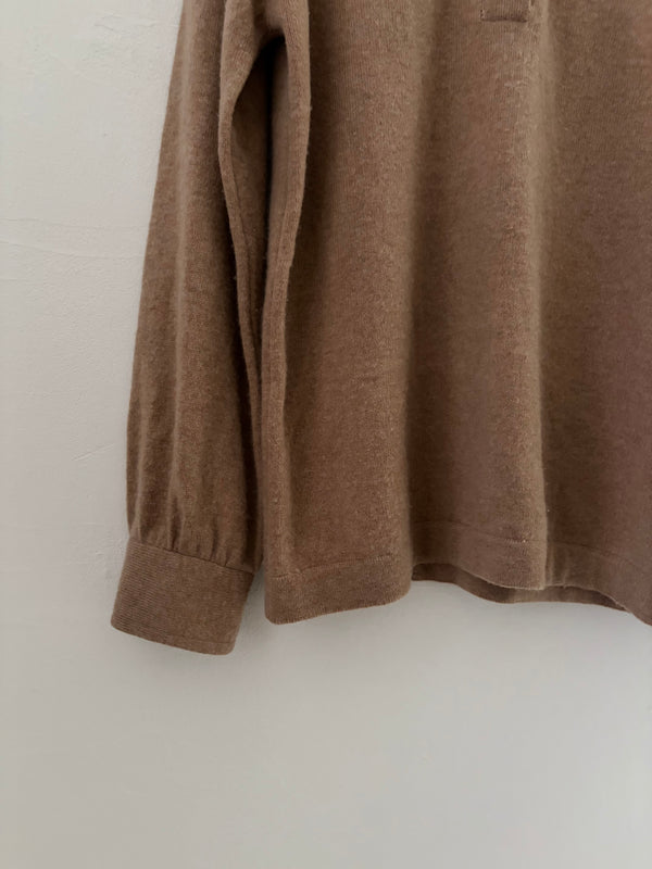 90's 2ply CASHMERE Polo Knit