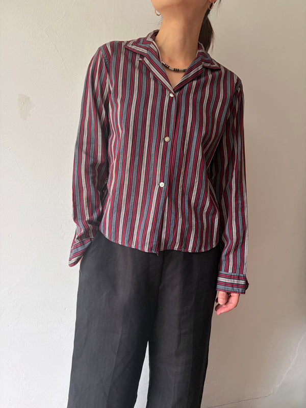 Vintage Striped Blouse