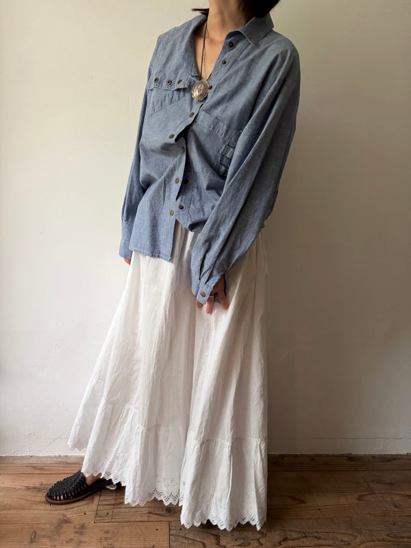 80's Cotton Blue Shirt.