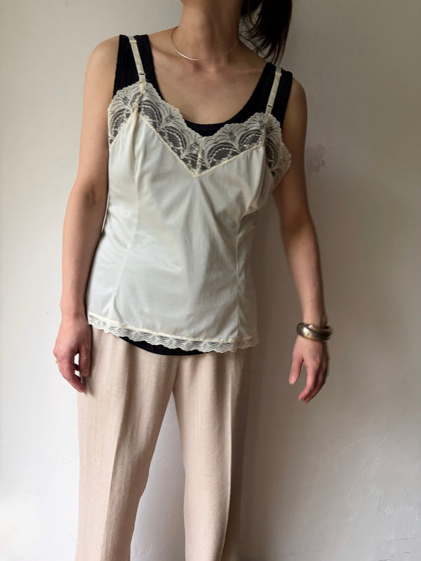 MADE IN U.S.A. Nylon Lace Top.