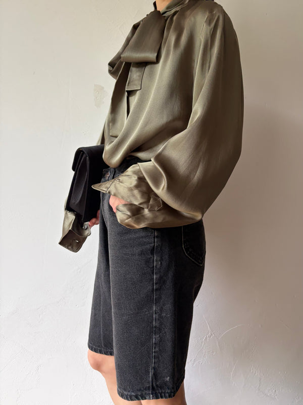 Lee Black Half Denim Pants