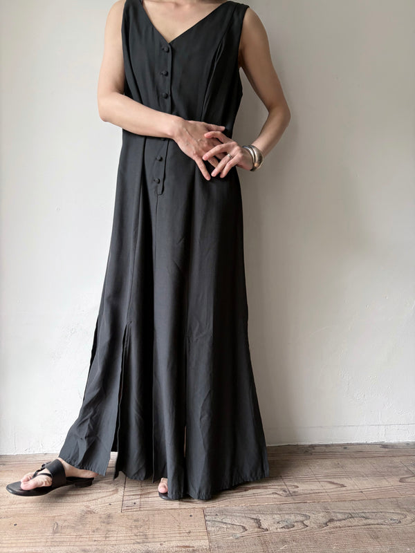 80's-90's Black Dress.MADE IN U.S.A.
