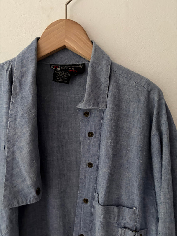 80's Cotton Blue Shirt.