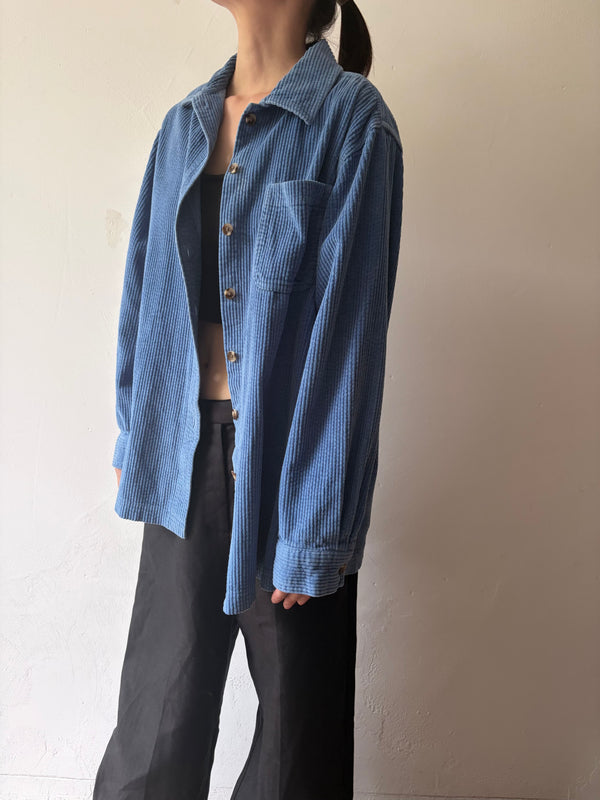 L.L.Bean Blue Corduroy Shirt.